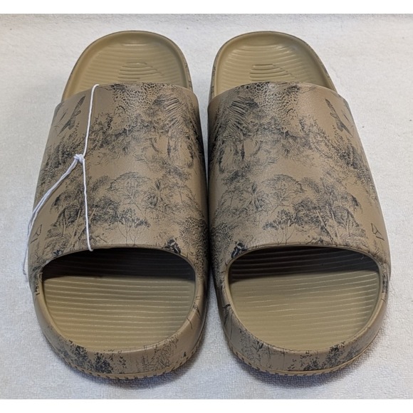 Nike Calm Slide Print Parachute Beige Brown, Anthracite Men\'s Sz 11, HQ1125-201 main image 7